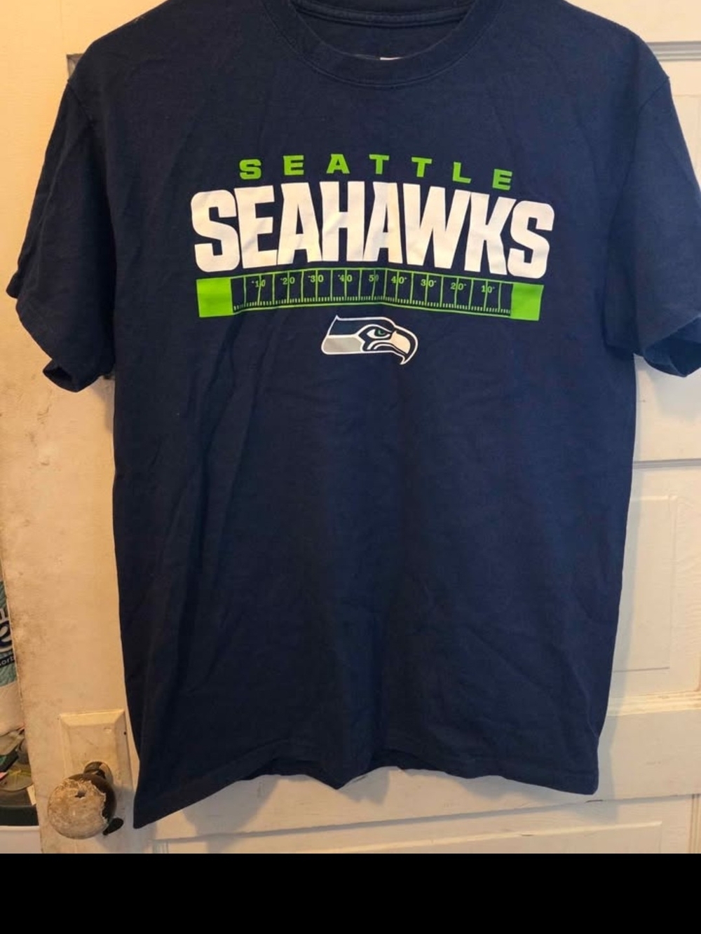 NFL Team Apparel Navy Crewneck Tee